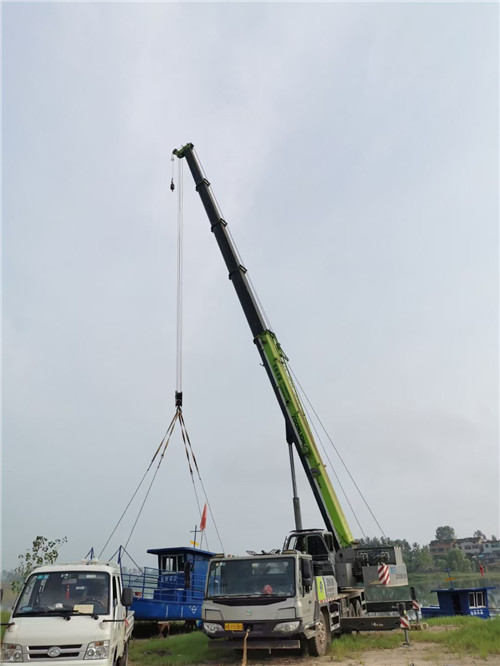 洪洞县桥梁建设吊装案例